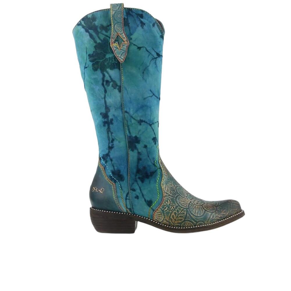 NEW L'ARTISTE women's laretilyn boots in turquoise